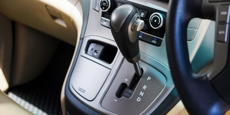 Automatic gear box with park, reverse, neutral and drive options displayed